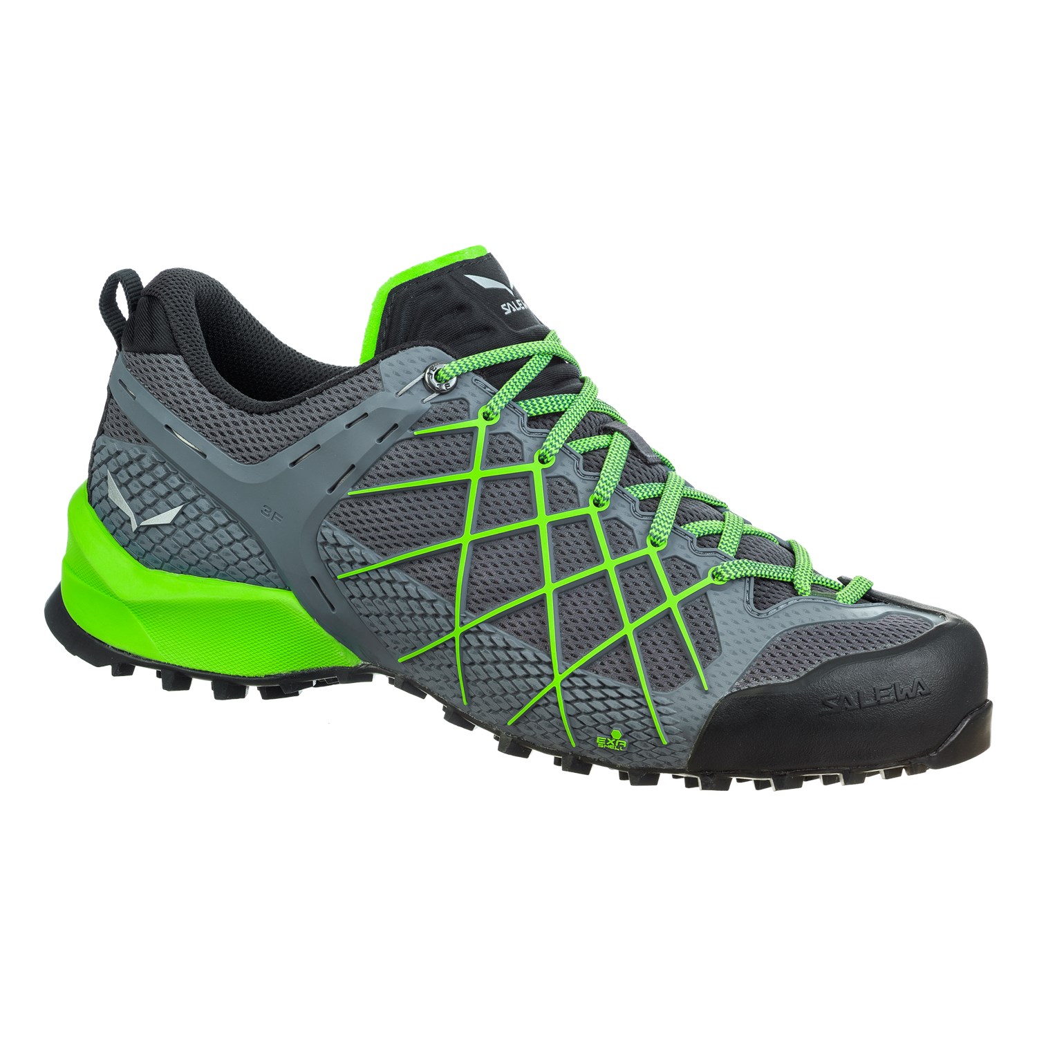 Salewa Men's Wildfire Approach Shoes Grey/Green DCM-120589